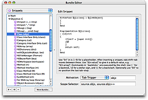 Snippet Editor